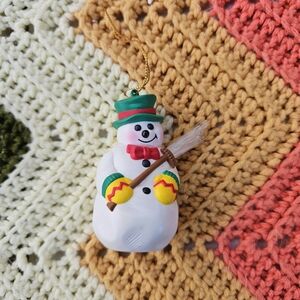Avon Snowman Fiber Optic Light Up Ornament Light Cover Vintage RARE HTF NEW NIB